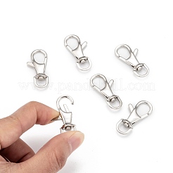 Tarnish Resistant Polished 316 Surgical Stainless Steel Large Lobster Claw Swivel Clasps&nbsp;STAS-R072-27