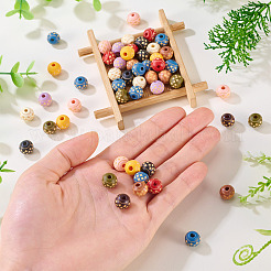 60Pcs Wood Beads&nbsp;WOOD-TA0002-79C