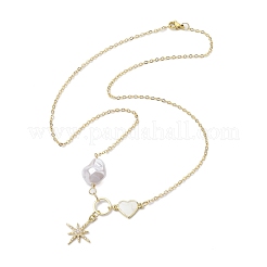 Brass Pendants Necklaces&nbsp;NJEW-JN04846