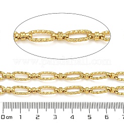 イオンプレーティング（IP）ハンドメイド304ステンレススチールオーバルリンクチェーン  溶接されていない  スプールで  ゴールドカラー  7.5~12.5x4~6x1.5~4mm&nbsp;CHS-G038-01B-G