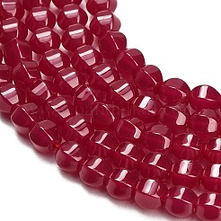 Lab Grown Red Corundum Beads Strands&nbsp;GG-CBAC488-04B