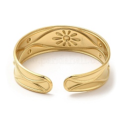 304 Stainless Steel Cuff Bangles&nbsp;BJEW-K267-05G