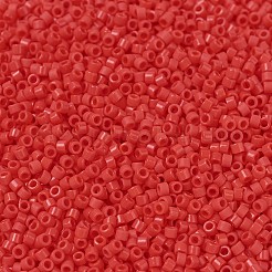MIYUKIデリカビーズ  シリンダー  日本製シードビーズ  11/0  （db0727)不透明な朱色の赤  1.3x1.6mm  穴：0.8mm  約20000個/袋  100 G /袋&nbsp;SEED-J020-DB0727