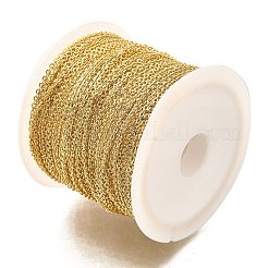 Rack Plating Brass Cable Chains&nbsp;CHC-M001-02G-01