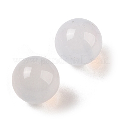 天然ホワイトアゲート 穴なし球形ビーズ  ラウンド  10mm&nbsp;G-K353-04A-18