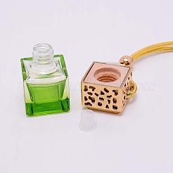 Car Hanging Air Freshener Glass Bottles&nbsp;DJEW-WH0008-10C