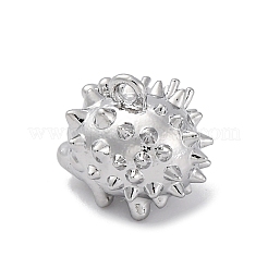 Brass Micro Pave Cubic Zirconia Pendants&nbsp;KK-D288-04P