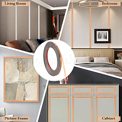 10M Stainless Steel Self-Adhesive Flexible Molding Trim&nbsp;DIY-WH0671-287A