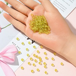 プレシオサ®クリスタルビーズ  チェコクリスタル  双円錐形(451 69 302 ロンデル)  80250 80250 840 アシッドイエローマット  5mm  穴：1mm&nbsp;Y-PRC-BA5-80250-840