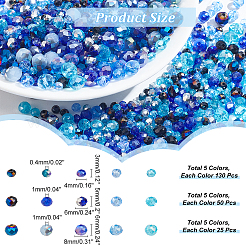 1025Pcs 15 Style Electroplate Transparent Glass Beads Sets&nbsp;EGLA-NB0001-27