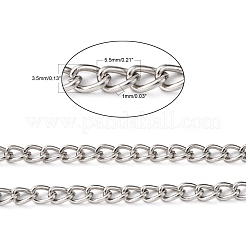Iron Twisted Chains Curb Chains&nbsp;CHS007Y-01-P-NF