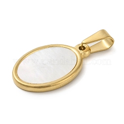 Resin Imitation White Shell Pendants&nbsp;STAS-R229-10C-G