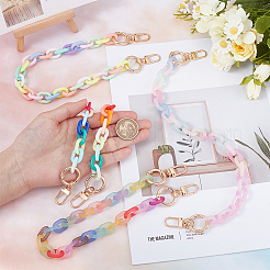 4Pcs Acrylic Link Chains Bag Extender Chains&nbsp;HJEW-UN00074