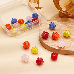 20Pcs 5 Colors Handmade Lampwork Beads&nbsp;LAMP-OC0001-29