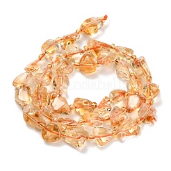 Heated Natural Citrine Beads Strands&nbsp;G-L634-C02-02