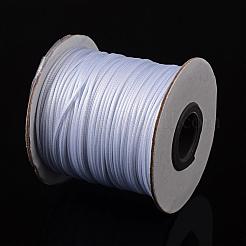 韓国のワックスポリエステルコード  ホワイト  1mm  約85ヤード/ロール&nbsp;YC1.0MM-101