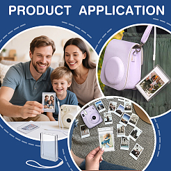 3Inch Plastic Rectangle Photo Cases Pendant Decoration&nbsp;DIY-WH0504-833