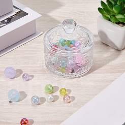 1Pc Glass Candy Jar with Lid&nbsp;AJEW-CN0005-13B