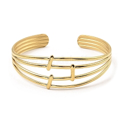 304 Stainless Steel Cuff Bangles&nbsp;BJEW-P302-11G