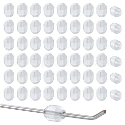 PVCビーズ100個  オーバル  透明  16.5x12.5mm  穴：4mm&nbsp;KY-GA0001-36B
