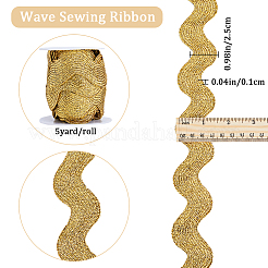 5 Yards Polyester Wavy Fringe Trim Ribbon&nbsp;OCOR-GF0003-45B