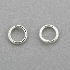 304ステンレススチールオープン丸カン  ラウンド  銀  24ゲージ  3x0.5mm  内径：2mm&nbsp;STAS-H380-10S-A