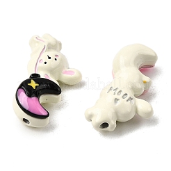 Baking Paint Alloy Enamel Beads&nbsp;FIND-G092-09A