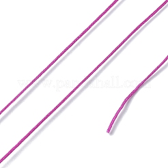 ナイロン編みコード  ジュエリー製作やマクラメ工芸用の中国結び紐  カメリア  0.4mm  約28~30m /ロール&nbsp;X1-NWIR-C003-02H
