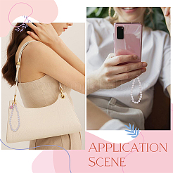 1 Bag ABS Plastic Imitation Pearl Bead Mobile Straps&nbsp;HJEW-BM0002-01
