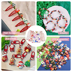 20Pcs 4 Styles Christmas Cotton Fabric Cloth Bag&nbsp;ABAG-TA0002-11