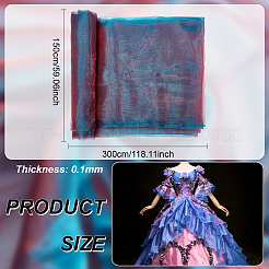 Two Tone Polyester Organza Fabric&nbsp;AJEW-WH0314-302B