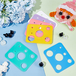 6Pcs 6 Colors Acrylic Craft Doll Eyes Template&nbsp;DIY-PH0023-10