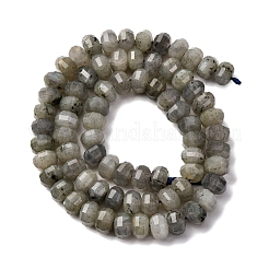天然石ラブラドライトビーズ連売り  多面カット  カボチャ  8x5mm  穴：1mm  約70~72個/連  14.17''~15.16''（36~38.5センチメートル）&nbsp;G-P587-D13-02