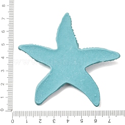 オペーク樹脂カボション  ヒトデ  ターコイズ  72x72x12mm&nbsp;RE-CBA21C0-01A