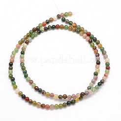 Natural Indian Agate Round Beads Strands&nbsp;G-N0166-23-3mm