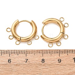 304 Stainless Steel Hoop Earring Findings&nbsp;STAS-D183-02E-G