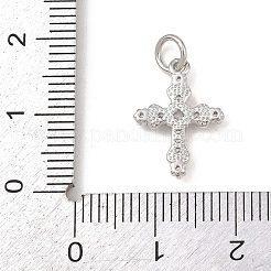 Brass Micro Pave Cubic Zirconia Pendants&nbsp;KK-G544-17P