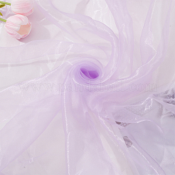 Diyの工芸品のためのポリエステル生地  服飾材料  ライラック  1500mm&nbsp;DIY-WH0888-05