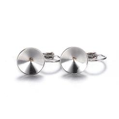 Tarnish Resistant 304 Stainless Steel Leverback Earring Findings&nbsp;STAS-N0014-63P