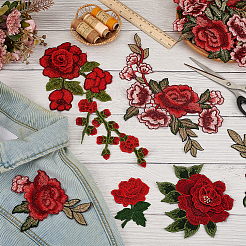 9 Styles Computerized Embroidery Cloth Self Adhesive Patches&nbsp;PATC-FG0002-39