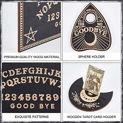 Wooden Witch Craft Sets&nbsp;DJEW-WH0063-30G