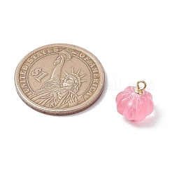 Transparent Spray Paint Glass Pendants&nbsp;PALLOY-JF03496-01