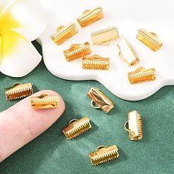 SHEGRACE Brass Ribbon Crimp Ends&nbsp;XGR0061G-60G
