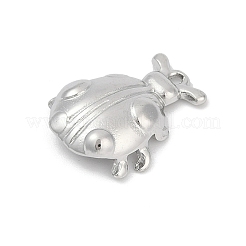 304ステンレスペンダント  変色防止  てんとう虫のチャーム  ステンレス鋼色  20x17x3.5mm  穴：1.5mm&nbsp;STAS-Q350-18P