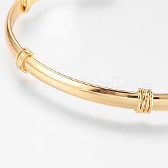 Brass Cuff Bangles&nbsp;BJEW-K153-02E