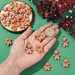 15Pcs 3 Styles Christmas Opaque Resin Pendants&nbsp;RESI-YW0004-76