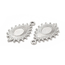 Non-Tarnish 304 Stainless Steel Pendant Cabochon Settings&nbsp;STAS-H214-18P