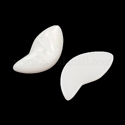 不透明樹脂デコデンカボション  蝶の羽  ホワイト  16.5x8x3mm&nbsp;CRES-I036-02
