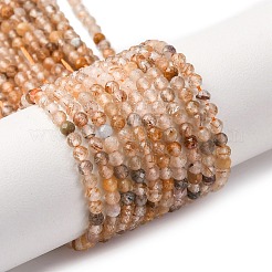 Natural Rutilated Quartz Beads Strands&nbsp;G-D314-A01-2mm