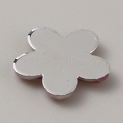 5000 個のプラスチックカボション  花  ピンク  9x9.5~10x1mm&nbsp;MACR-TAC0002-04C